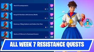 Fortnite All Week 7 Resistance Quests Guide  Fortnite Chapter 3 Season 2