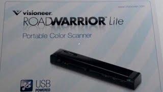 Unboxing Visioneer RoadWarrior Lite portable color scanner