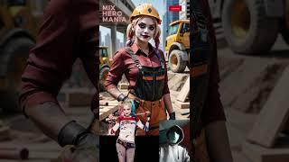 Superheroine But Construction Worker ‍️ Marvel & DC characters #superheroine #shorts