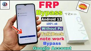 Vivo T2x 5g FRP Bypass Android 13  New Solution  Vivo T2x 5g Google Account Bypass Without Pc 