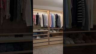fill my wardrobe with me  #asmr #satisfying #roommakeover #ikea #organization #aesthetic