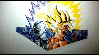 Drawing Goku and Frieza  Dragon Ball Super