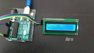 Arduino Using LCD1602 Display with I2C module Experiment # 6 - Get Started with Arduino