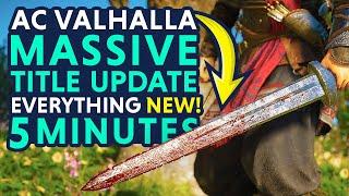 EVERYTHING NEW In Big Valhalla Update – Assassin’s Creed Valhalla Update AC Valhalla Update 1.3.0