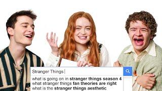 Sadie Sink Noah Schnapp & Gaten Matarazzo Answer the Web’s Most Searched Questions  WIRED