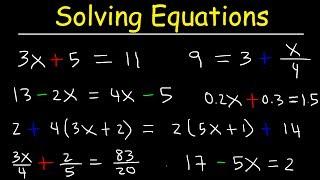 Algebra - How To Solve Equations Quickly