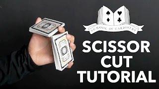 Cardistry for Beginners One-handed Cut - Scissor Cut Tutorial