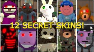 How to get 12 SECRET SKINS in PIGGY BOOK 2 BUT ITS 100 PLAYERS - Roblox