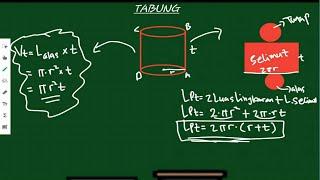 Cara menghitung Volume tabung dan Luas permukaan tabung  part 1