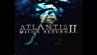 Disneys Atlantis 2 Milos Return trailer 2003 VHS Capture