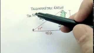 Trigonometry Tangent Sample problem