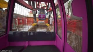 4K Mickeys Fun Wheel ride Swinging In The Rain Swinging Ferris Wheel Attraction DCA POV