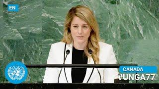  Canada - Minister for Foreign Affairs Addresses UN General Debate 77th Session English  #UNGA