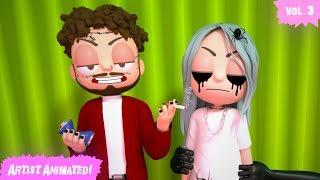 Artist Animated VOL.3 ft. Post Malone Billie Eilish Travis Scott Drake Trippie Redd PARODY