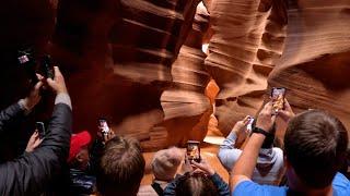 We took the tour of Upper Antelope Canyon.  This is what it was like.