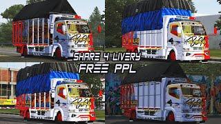 SHARE 4 LIVERY MOD $2 OPPA MUDA UPDATE TERBARU 2023 MUHKLAS PO  KAROSERI  BUS SIMULATOR INDONESIA