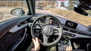 2016 Audi A4 S Line B9 2.0 TDI 150HP 0-100 POV Test Drive #1111 Joe Black