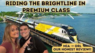 Riding The Brightline in PREMIUM Class  MIA - ORL  Was it WORTH The Price? Snack & Drink INCLUDED