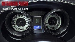 Mitsubishi Pajero - Reset Service Oil Light