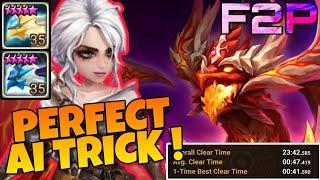 FIRE CIRI + DOUBLE GARUDA = F2P DRAGON ABYSS HARD SPEED TEAM  SUMMONERS WAR