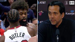 Erik Spoelstra Reacts to Heat & Pelicans Scuffle Nobody wants to see that
