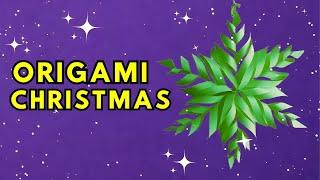 how to make origami easy paper crafts tutorial christmas wall decoration