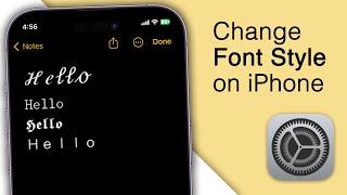 How to Change Font Style on iPhone 2023