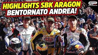 Highlights SBK Aragon Gara1 bentornato Andrea