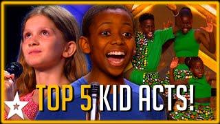 TOP FIVE BEST KID AUDITIONS from Britains Got Talent 2023