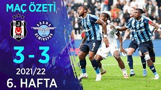 Beşiktaş 3-3 Adana Demirspor MAÇ ÖZETİ  6. Hafta - 202122