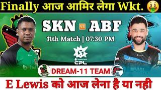 St. Kitts &Nevis Petroits vs Antigua & Babuda Falcon Dream11 Team  SKN vs ABF Dream11 Prediction 