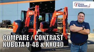 KUBOTA KX040 Vs. U48 Comparison  Which One Is Right For You