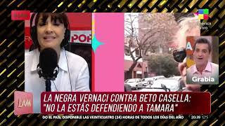  La Negra Vernaci y Beto Casella SE CRUZARON por los videos de Tamara Pettinato