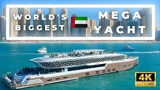 Mega Yacht Dubai  Dinner Cruise  Worlds biggest Yacht   4K