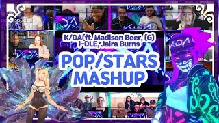 KDA ft. Madison Beer GI-DLE Jaira Burns POPSTARS reaction MASHUP 해외반응 모음