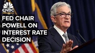 Federal Reserve Chair Jerome Powell speaks after Fed holds interest rates steady — 6122024