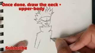 How to draw Gojo Satoru.  step by step tutorial  Jujutsu Kaisen