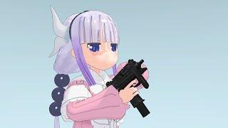 dragon loli uses the uzi yes