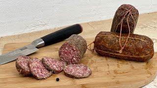 SALAME fatto in casa SENZA Budello con carne di Vitello