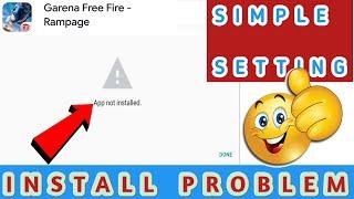 free fire app not installed problem fix  how to solve ff install error android in english