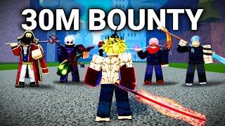 Hunting Down Insane 30M Bounty Players For MONEY in Blox Fruits.