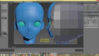 Tutorial Blender Bahasa Indonesia - Modelling Kepala Manusia Low Poly Part 1