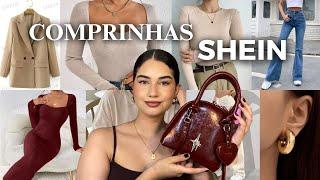 Compras da SHEIN  peças básicas versáteis e neutras + tendência cherry 