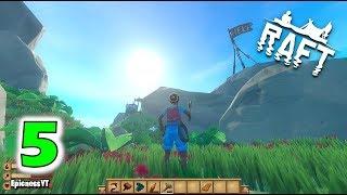 RAFT - I am on the Shipwreck Island. Found Captains Hat  - Gameplay Part 5