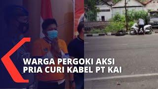 Berkat Laporan Warga Pria Pencuri Kabel Milik PT KAI Senilai Rp 30 Juta Ditangkap