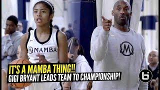 Kobe Bryant Coaches His Daughter Gigi & Mackenly Randolph To Championship Game LADY MAMBAS