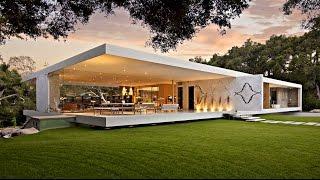 Impressive Modernist Glass-Walled Luxury Residence in Montecito CA USA by Steve Hermann