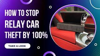 Relay car theft - protect your car from this theft method by 100% with a faraday car key box