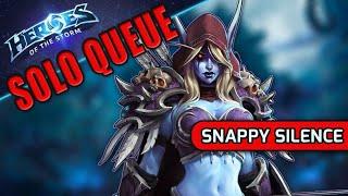 Solo Queue Snappy Silence  Heroes of the Storm Gameplay