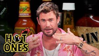 Chris Hemsworth Gets Nervous While Eating Spicy Wings  Hot Ones